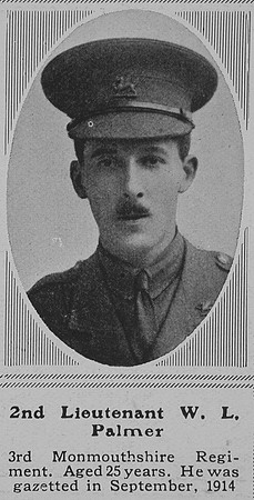 Palmer W L 2nd Lt 3rd Monmouthshire Regiment The Sphere 5th Jun 1915