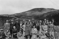 Naval Officers With Their Families