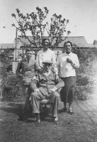 A Family In Their Back Garden 1930s