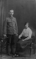 A First World War Soldier With His Wife