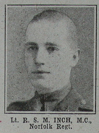 Inch R S M Lt MC Norfolk Regt The War Illustrated