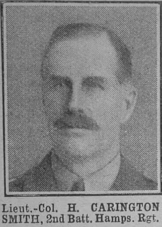 Carington-Smith H Lt Col 2nd Hants Regt The War Illustrated 22nd May 1915