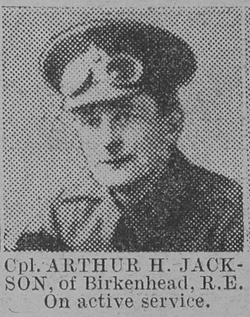 Jackson A H Cpl Royal Engineers The Vivid 27th Feb 1915