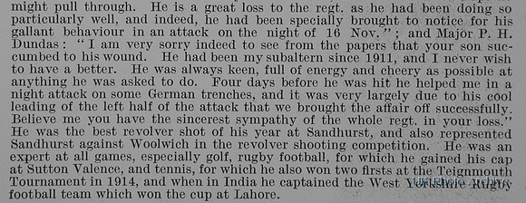 Liptrott E C Lt Indian Army Obit Part 2