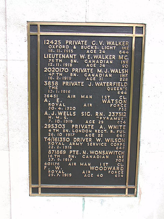 Epsom Cemetery Memorial Plaque 14