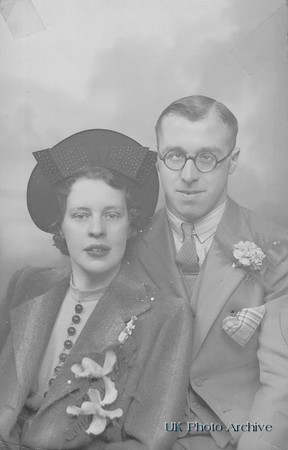 A 1940s Bride And Groom