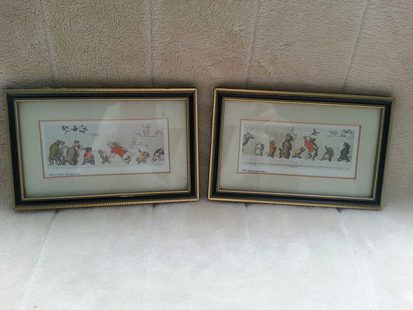 A Pair Of Small Framed And Mounted Prints The Dirty Dogs Of Paris Boris O’Klein
