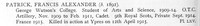 Patrick F A Pte 9th Royal Scots Obit